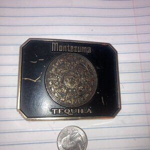 Montezuma Vintage Tequila Belt Buckle